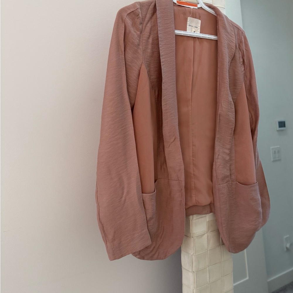 Silence + Noise Pink Blazer Relaxed Fit Casual